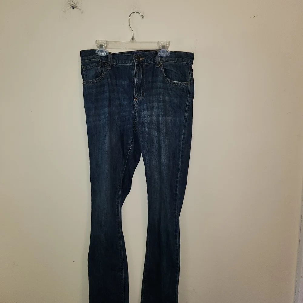 Old Navy Dark Blue Straight Leg Jeans